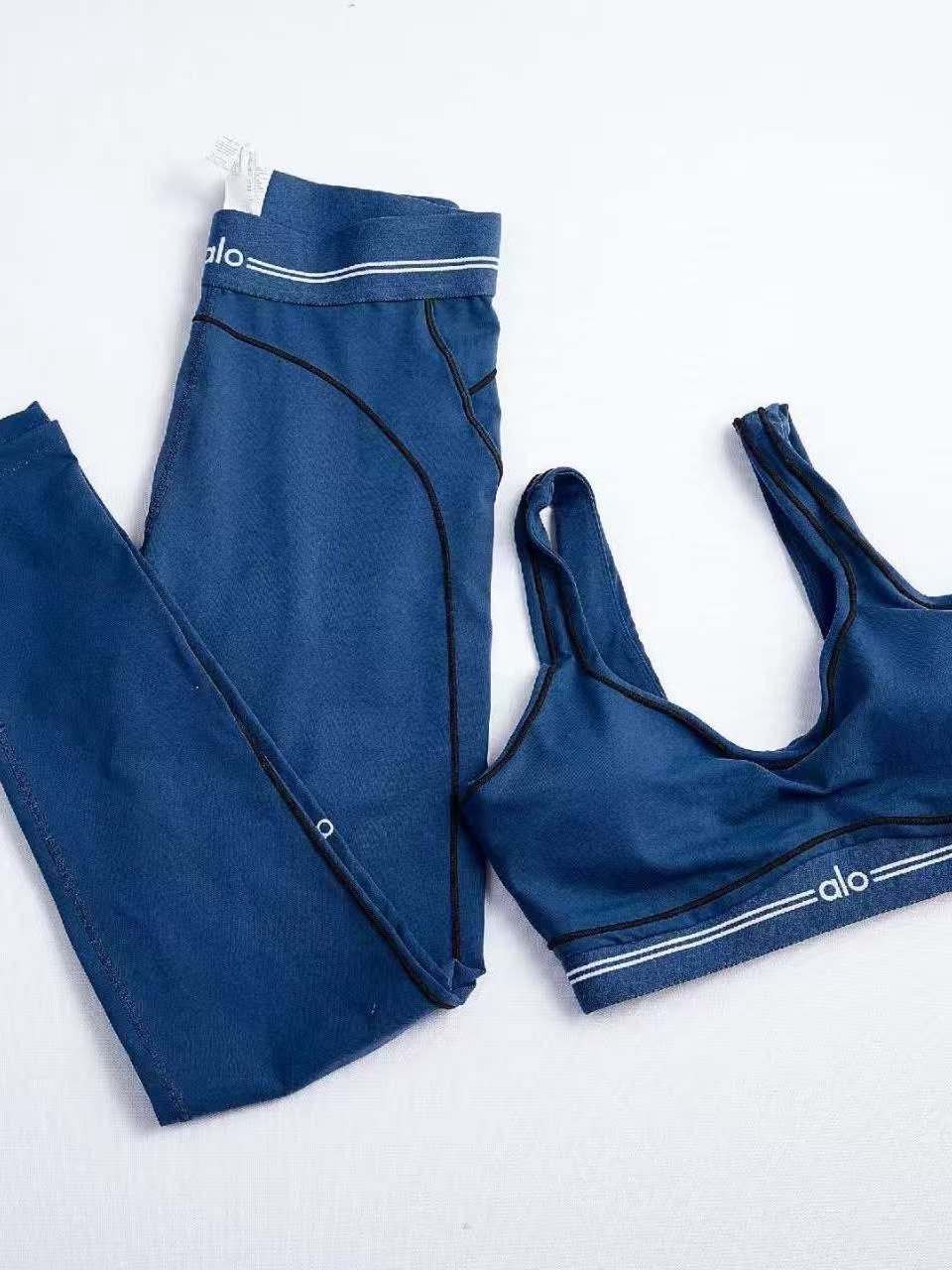 Alo sett – topp og tights, navy